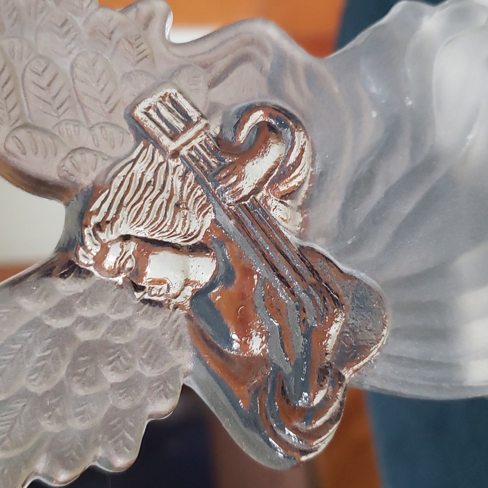 Glass Angel candle holder